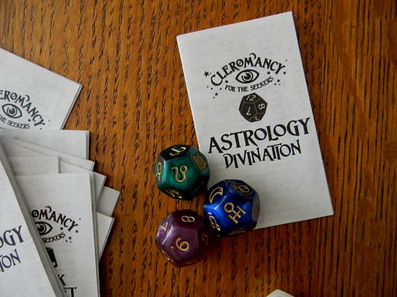 astro dice w/ instructions